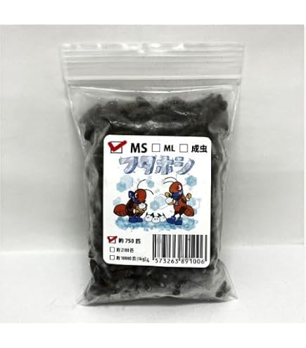 送料無料　冷凍フタホシML〜Ｌ200グラム　冷凍ピンクS100匹 Amazon | 【邑楽ファーム・クール便発送】冷凍フタホシコオロギ ML
